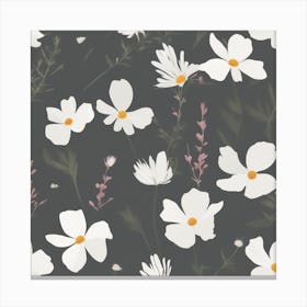 White Daisies Canvas Print