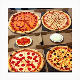 Pizza 5 ( Fromhifitowifi ) Canvas Print