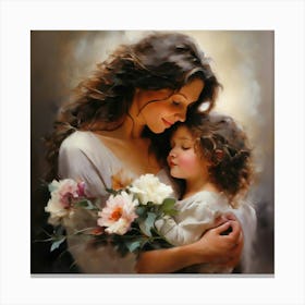 Mother And Daughter Canvas Print