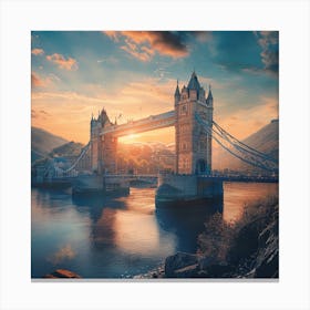 Tower Bridge At Sunset Canvas Print
