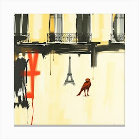 Paris Bird Canvas Print