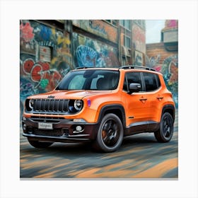 Jeep Renegade Canvas Print