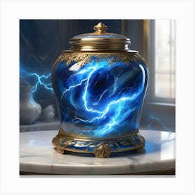 Lightning Jar 1 Canvas Print