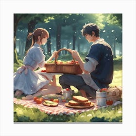 THE GREAT PICNIC Canvas Print