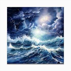 Stormy Sea 2 Canvas Print