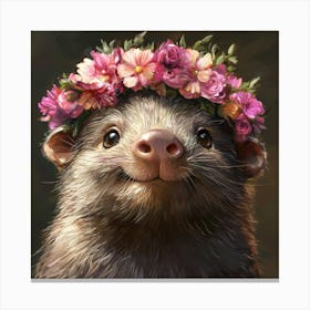 Cute Ferret 1 Canvas Print