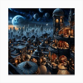 Fantasy City 21 Canvas Print