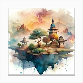 Asian Village Canvas Print