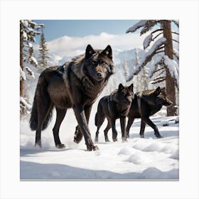 Wolf Pack 3 Canvas Print