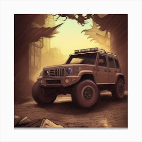 Jeep Wrangler Canvas Print