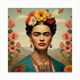 Default Default Vintage Frida Kahlo For Defferent Seasons Aest 1 (1) Canvas Print