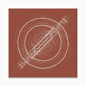 Circle Of Lines Canvas Print