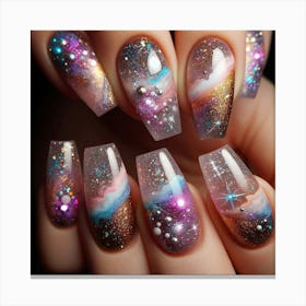 Galaxy Nails 2 Canvas Print