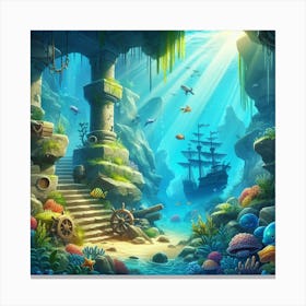 Underwater Seascape Canvas Print