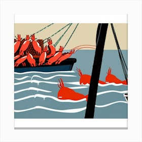 1000 Lobsters Canvas Print