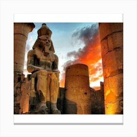 Egyptian Temple 44 Canvas Print