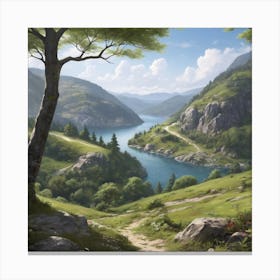 Landscape Painting Canvas Print