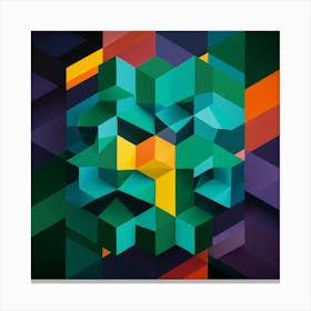 Abstract Geometric Pattern 47 Canvas Print