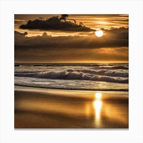 Sunset On The Beach 789 Canvas Print