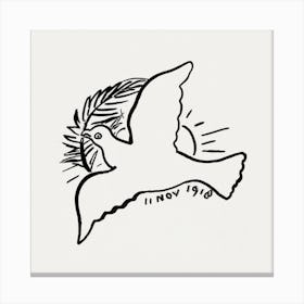 Peace Dove, Leo Gestel Canvas Print