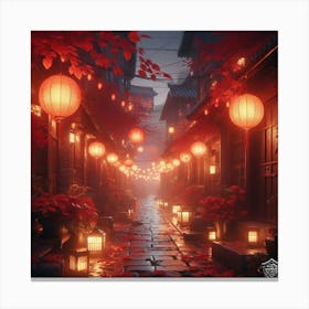 Chinese Alley Canvas Print