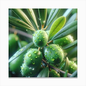 Olives On A Branch Canvas Print