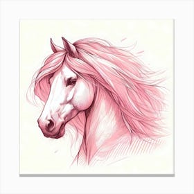 Pink Horse 4 Canvas Print