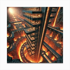 Lava City Architecture 1 Canvas Print