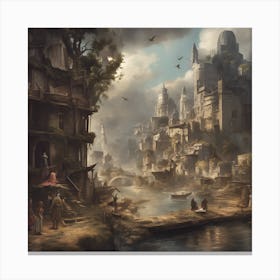 Fantasy City 1 Canvas Print