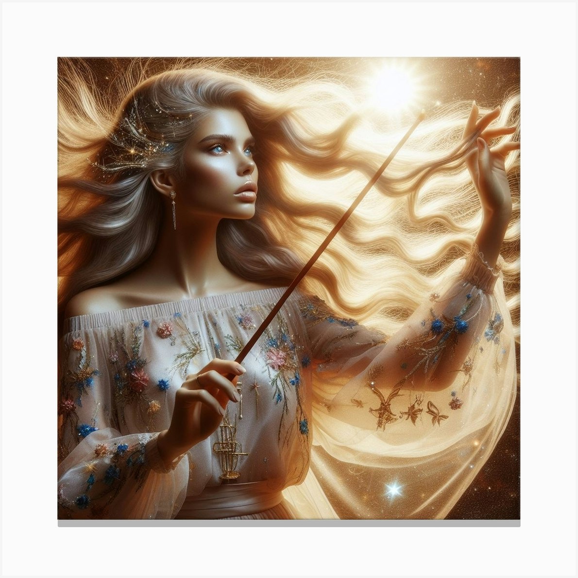 Wand Of Magic Canvas Print by Zokilijo - Fy