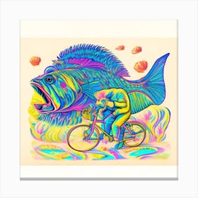 Psychedelic Fish Canvas Print
