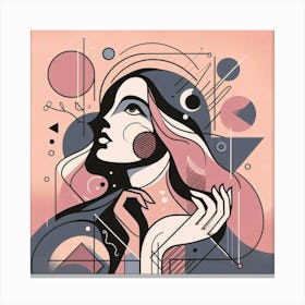 Abstract Of A Woman Canvas Print