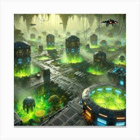 Acid Marshes Scifi Canvas Print