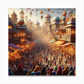 Palace In The Sky Canvas Print