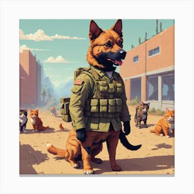 Service Dog Canvas Print