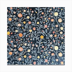 Floral Rug Art Canvas Print