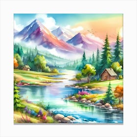 Landscape Painting 45 Canvas Print