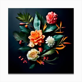 Arrangement Of Flowers Canvas Print