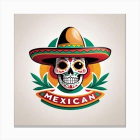 Mexican Skull 38 Canvas Print