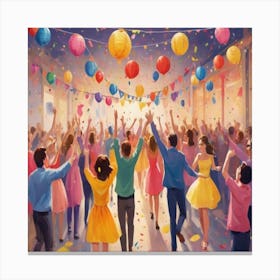 Party Canvas Print