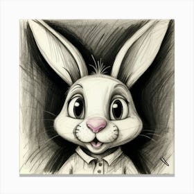 Bunny Drawing 8 Canvas Print