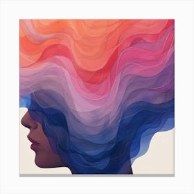 Woman'S Head 5 Canvas Print