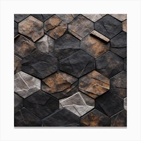 Photography Of The Texture Of A Mosaic Of Stone Canvas Print