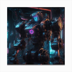 Futuristic Robot 69 Canvas Print