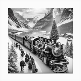 Christmas Train 1 Canvas Print