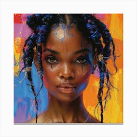 'Afro Girl' Canvas Print