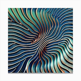 patterns resembling circuitry, representing the intersection of technology and nature 7 Canvas Print