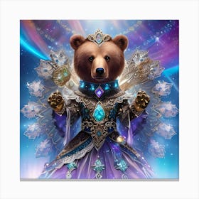 Bear In A Dress 1 Canvas Print