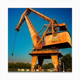 Rusty Crane Canvas Print