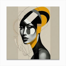 Abstract Woman Canvas Print, Wall Art Deco Canvas Print